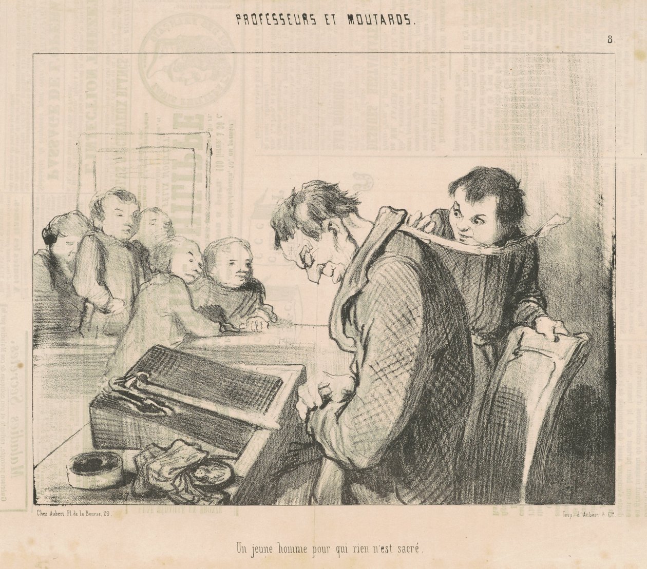 Mladý muž, kterému není nic svaté od Honoré Daumier