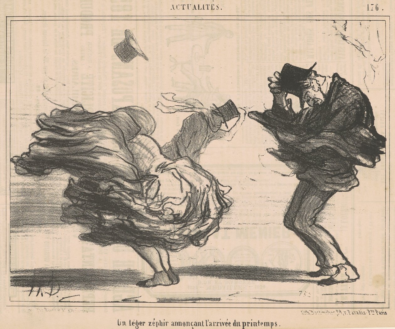 Světelný zephyr ohlašující příchod jara od Honoré Daumier