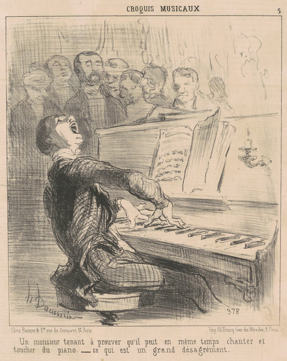 Gentleman, který chce dokázat, že umí... od Honoré Daumier