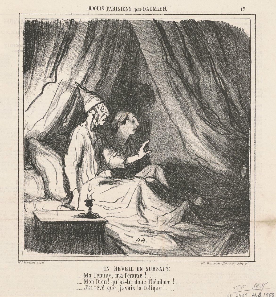 Náhlé probuzení od Honoré Daumier