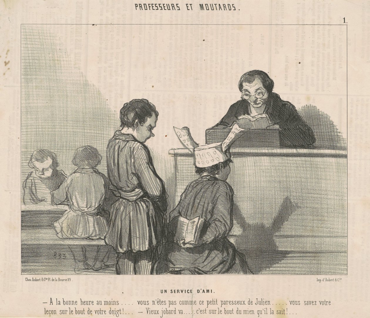 Přátelská služba od Honoré Daumier