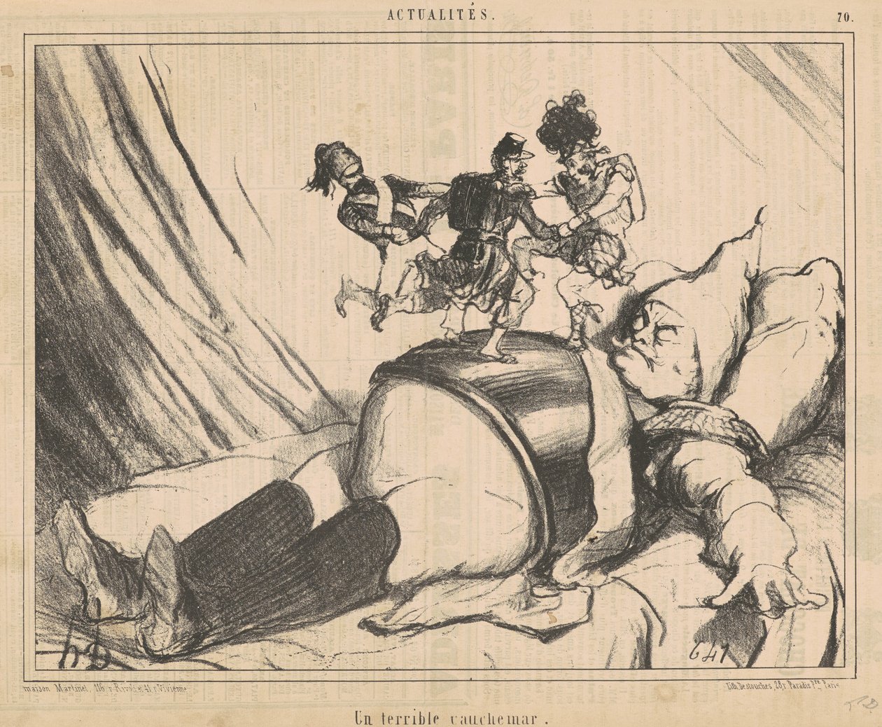 Strašná noční můra od Honoré Daumier