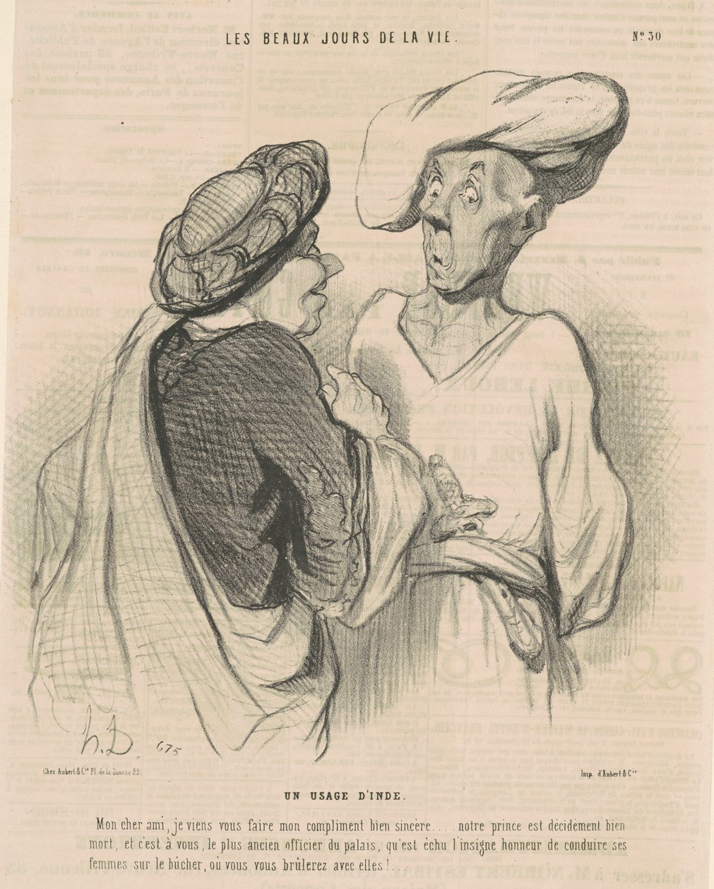Zvyk z Indie od Honoré Daumier