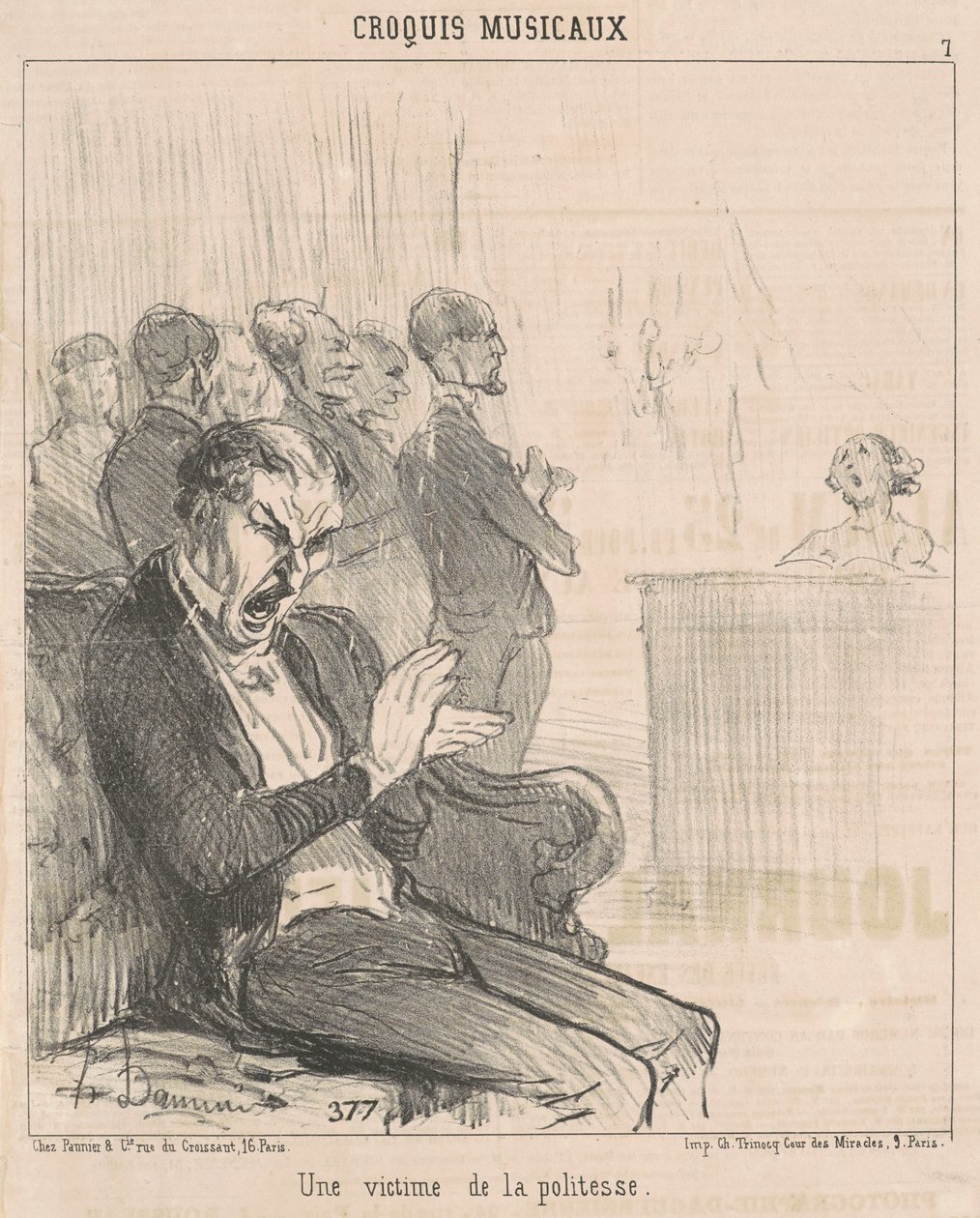 Oběť zdvořilosti od Honoré Daumier