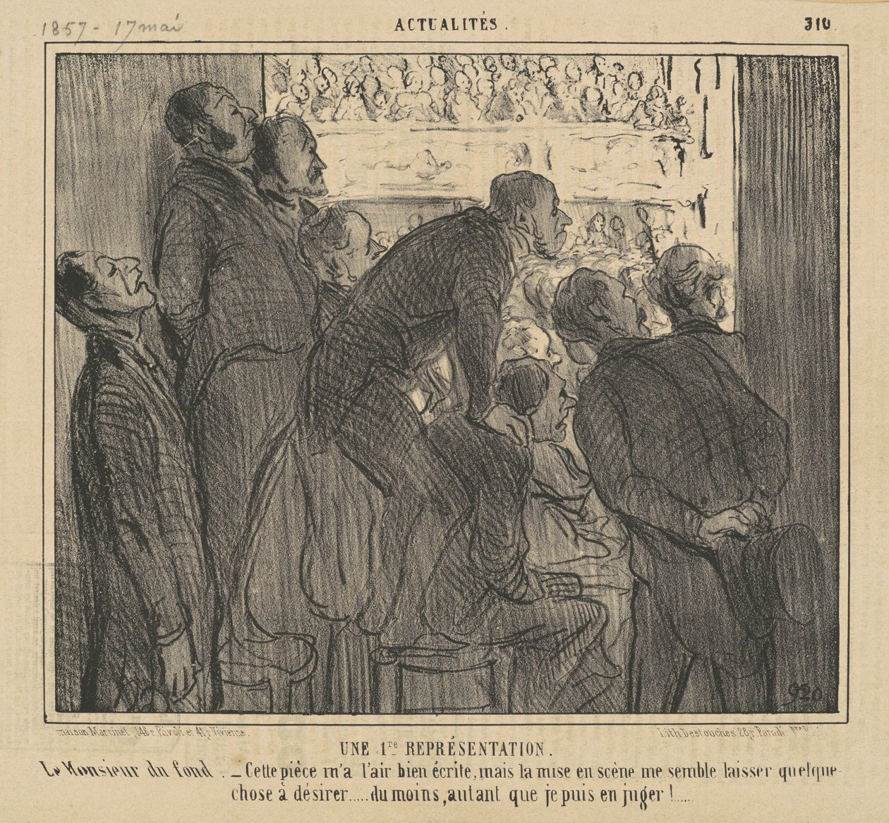 1. zastoupení akciového trhu od Honoré Daumier