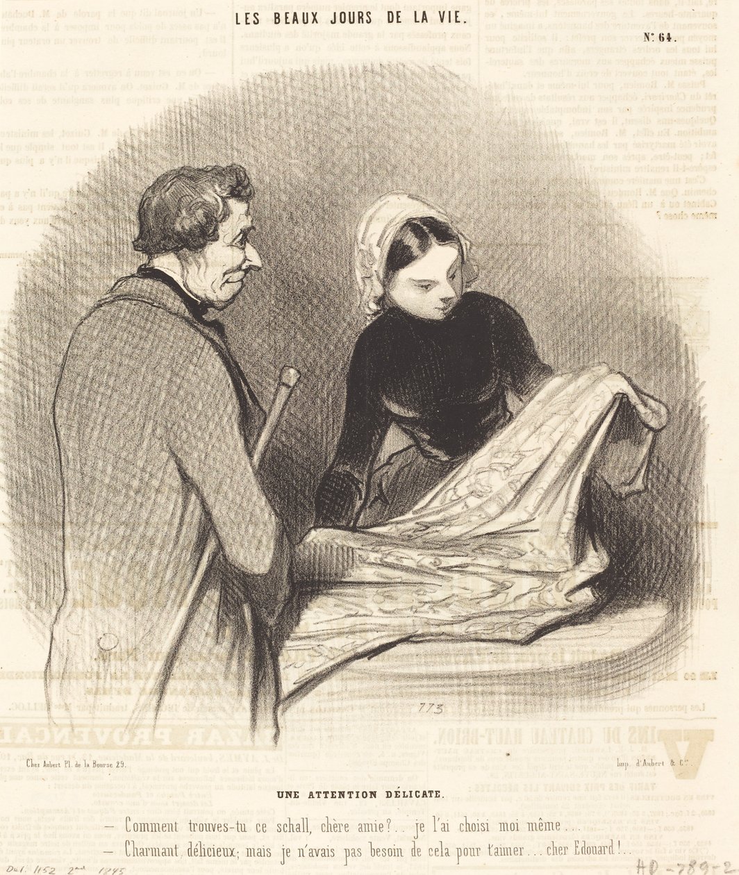 Jemná pozornost od Honoré Daumier