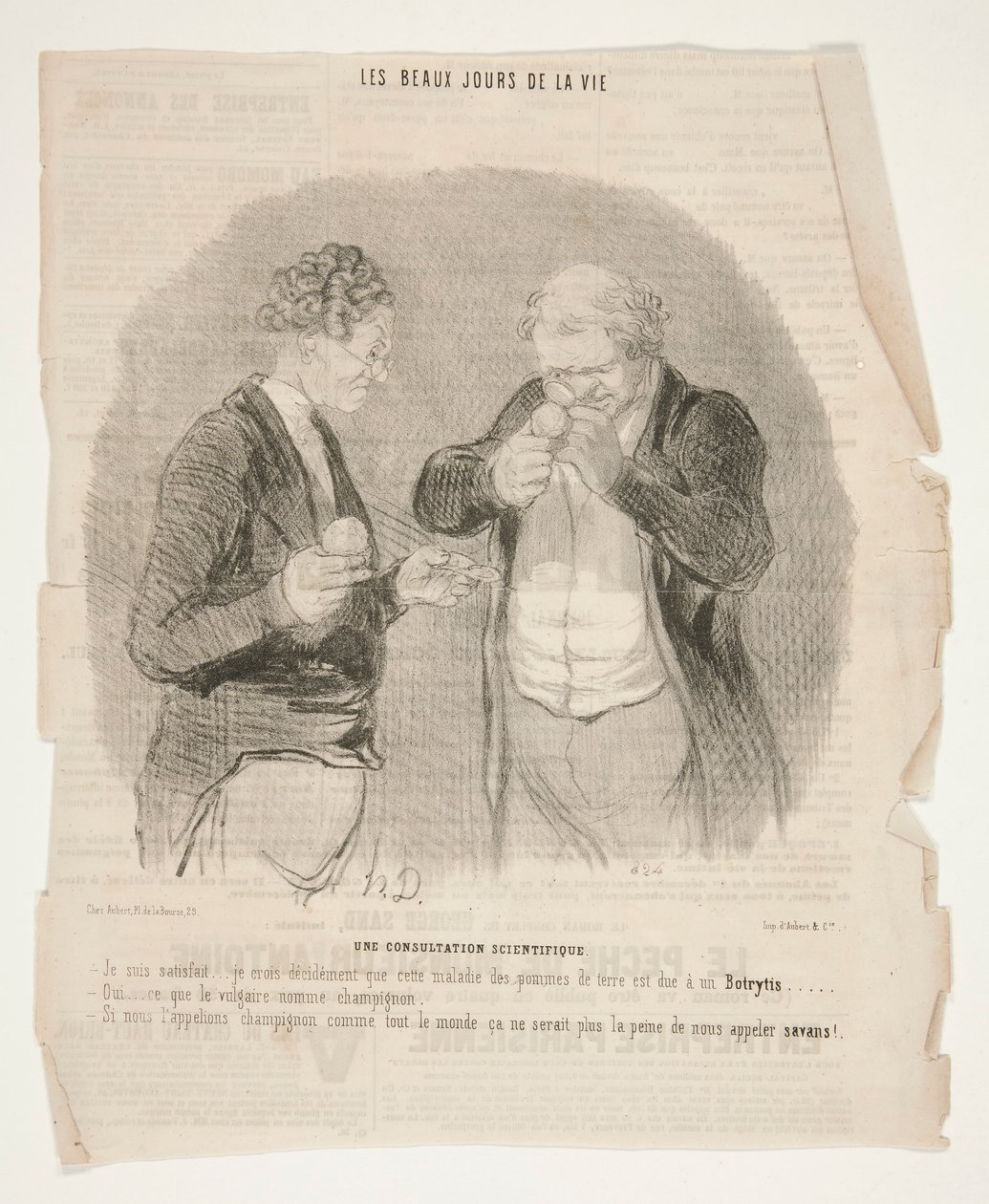 Vědecká konzultace z filmu The Beautiful Days of Life od Honoré Daumier