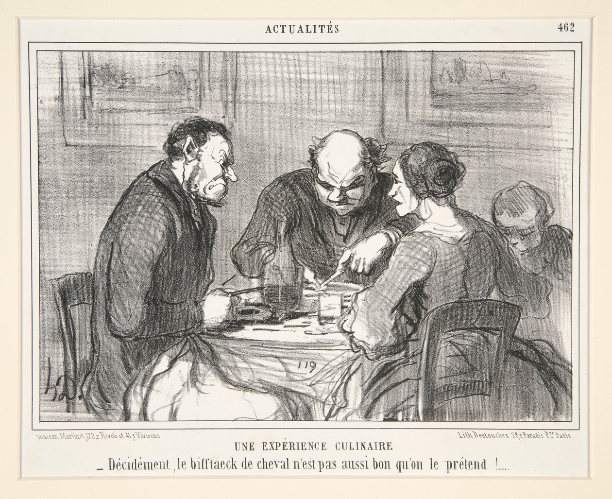 Kulinářský zážitek: Rozhodně, koňský steak č od Honoré Daumier