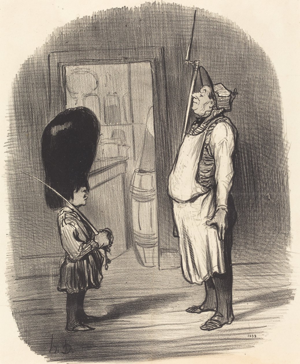 Rodina, kde sídlí válečnický instinkt od Honoré Daumier