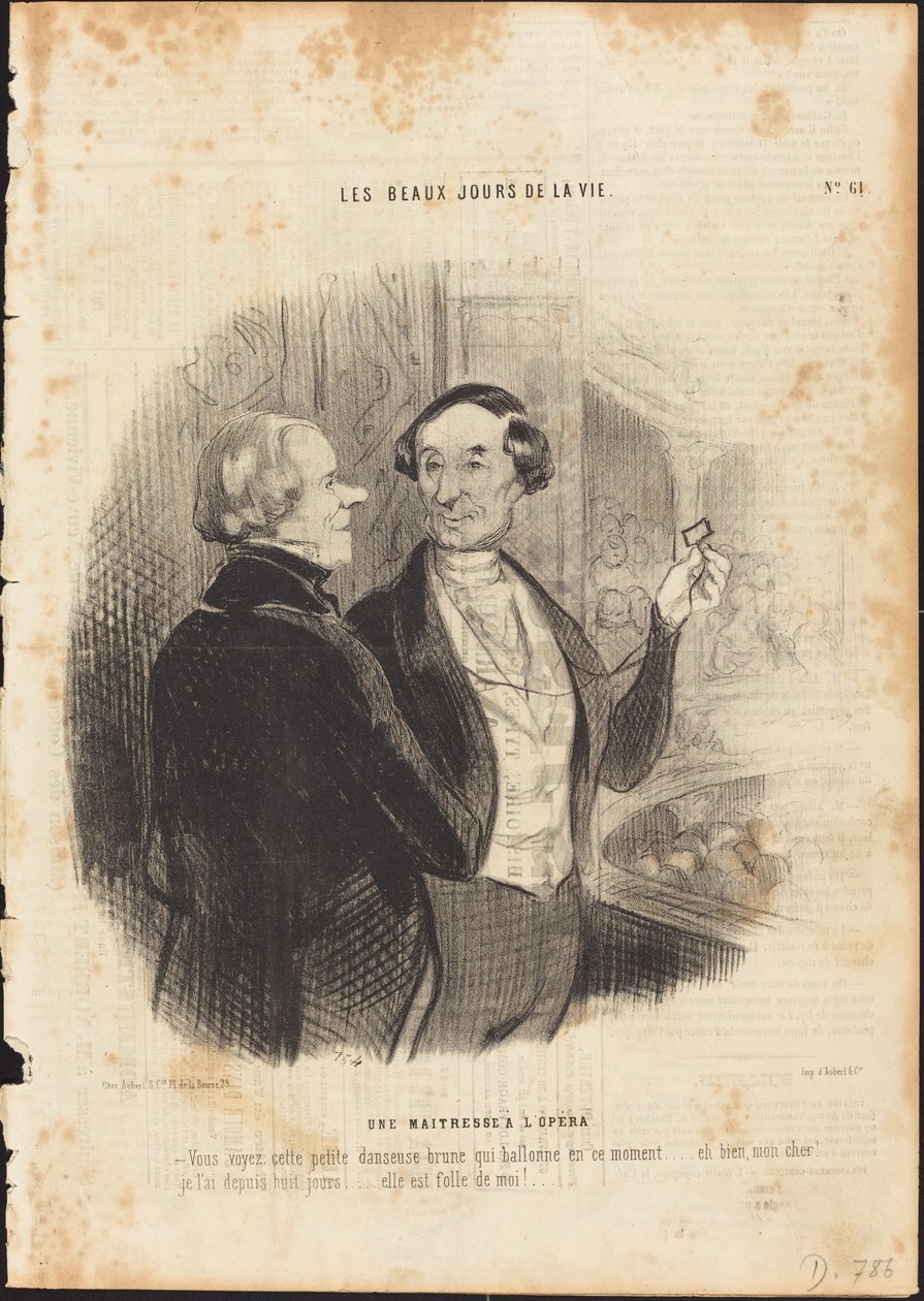 Paní v Opeře od Honoré Daumier