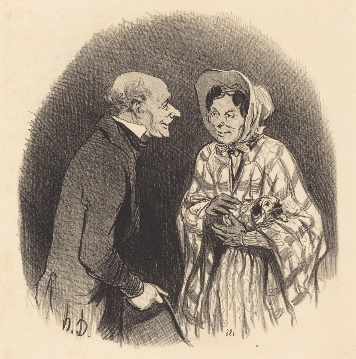 Nová známost od Honoré Daumier