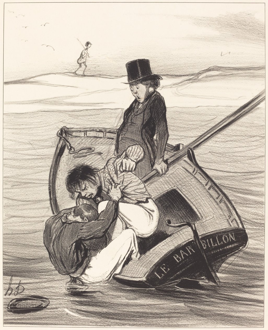 Vzpoura na palubě od Honoré Daumier