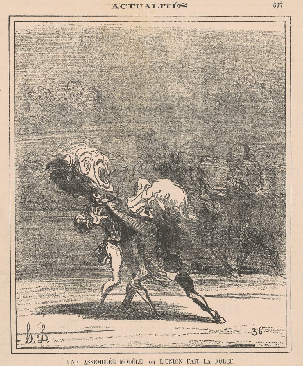 Modelová sestava... od Honoré Daumier