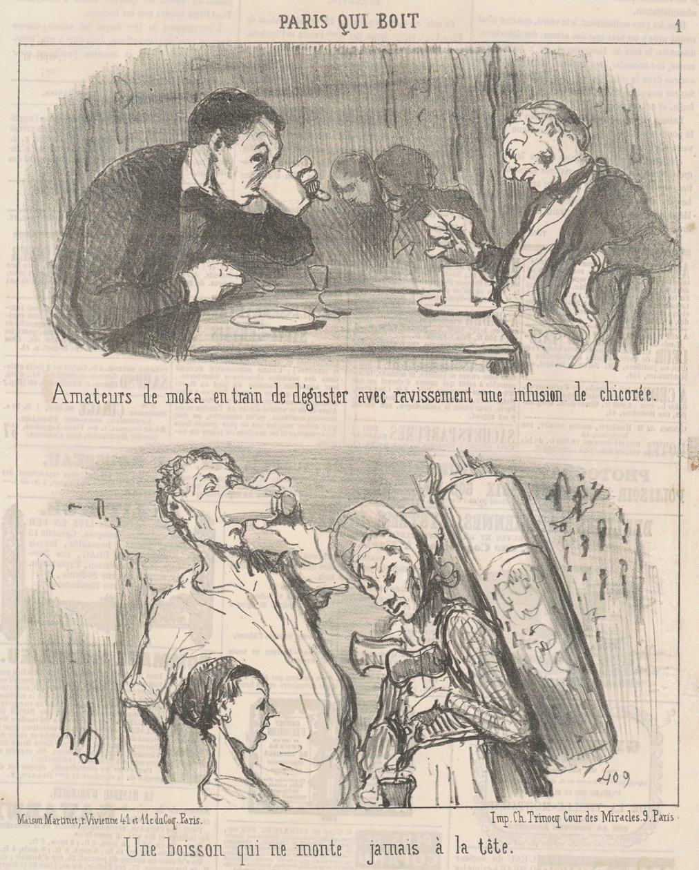 Nápoj, který vám nikdy nestoupne do hlavy od Honoré Daumier