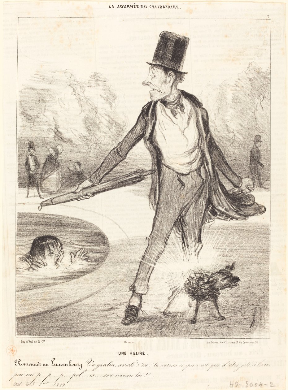 Jedna hodina - Procházka v Lucembursku od Honoré Daumier
