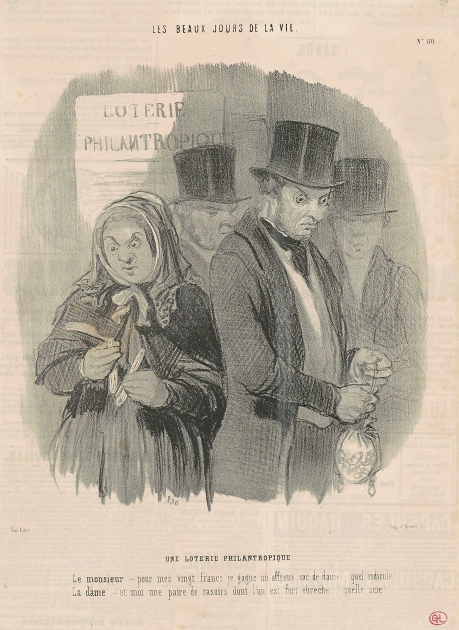 Filantropická loterie od Honoré Daumier
