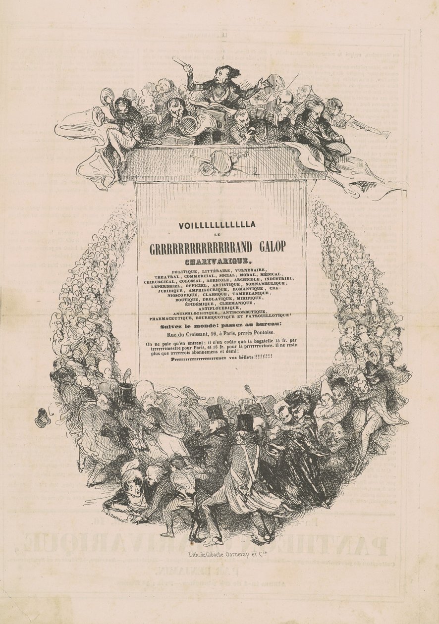 VOILLLLLLLLLLLA LE GRRRRRRRRRRRRRRAND cvalový charivarique od Honoré Daumier