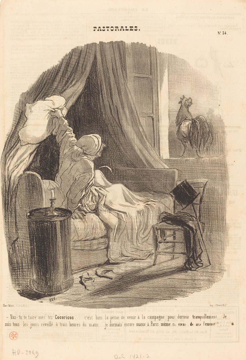 Drž hubu se svými Cocoricos... od Honoré Daumier