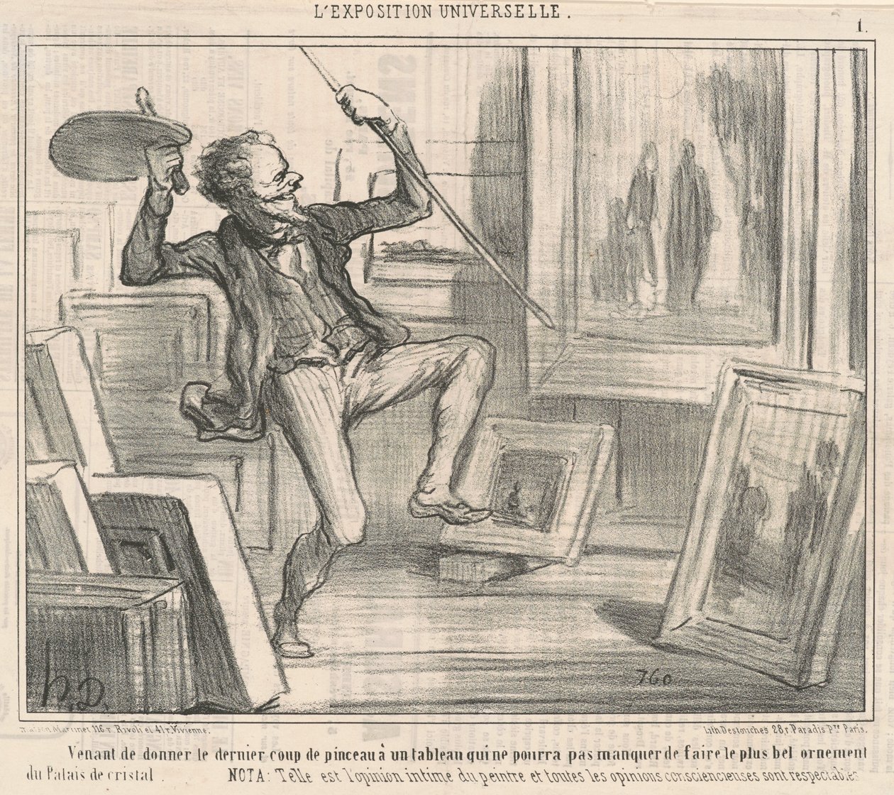 Po posledním tahu štětcem... od Honoré Daumier