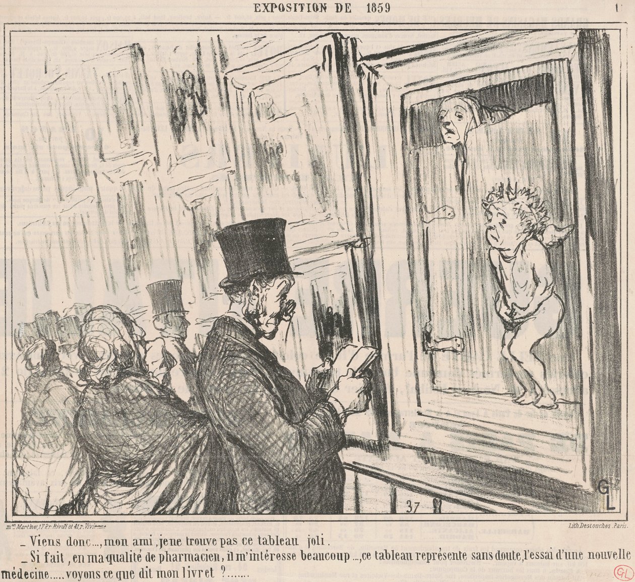 Tak pojď..., příteli, nemůžu najít... od Honoré Daumier