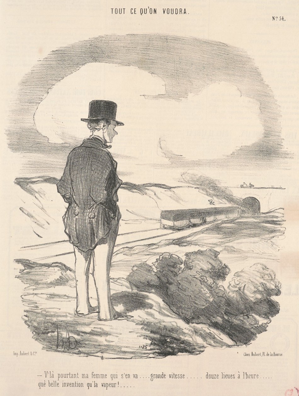 Přesto je tady moje žena, která odchází... od Honoré Daumier