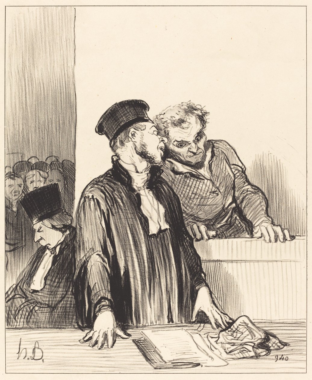 Tady je státní zástupce, který vám říká věci... nepříjemné... od Honoré Daumier