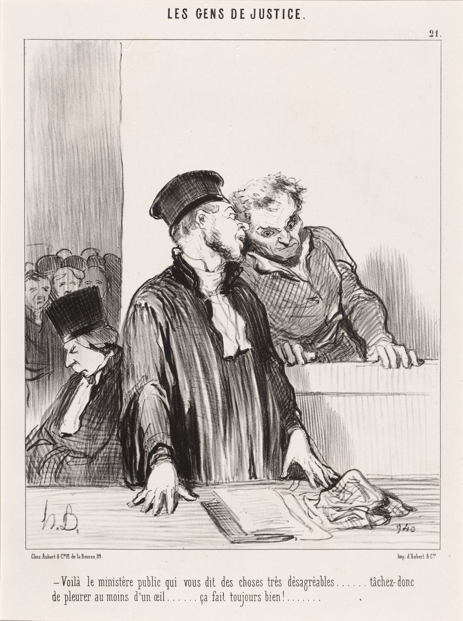 Tady je státní zástupce, který vám říká věci... nepříjemné... od Honoré Daumier