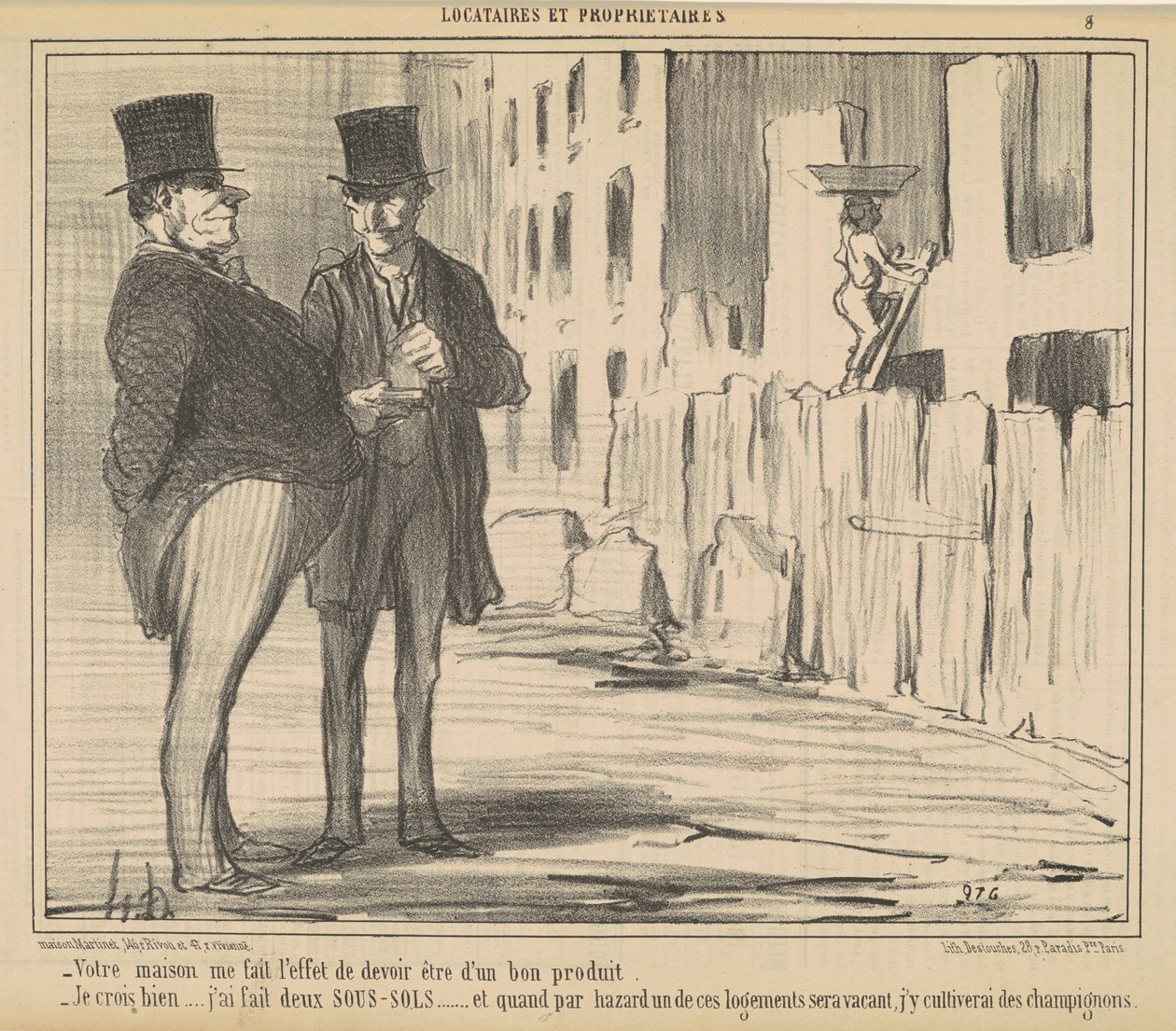 Váš dům ve mně vyvolává pocit, že musím... od Honoré Daumier