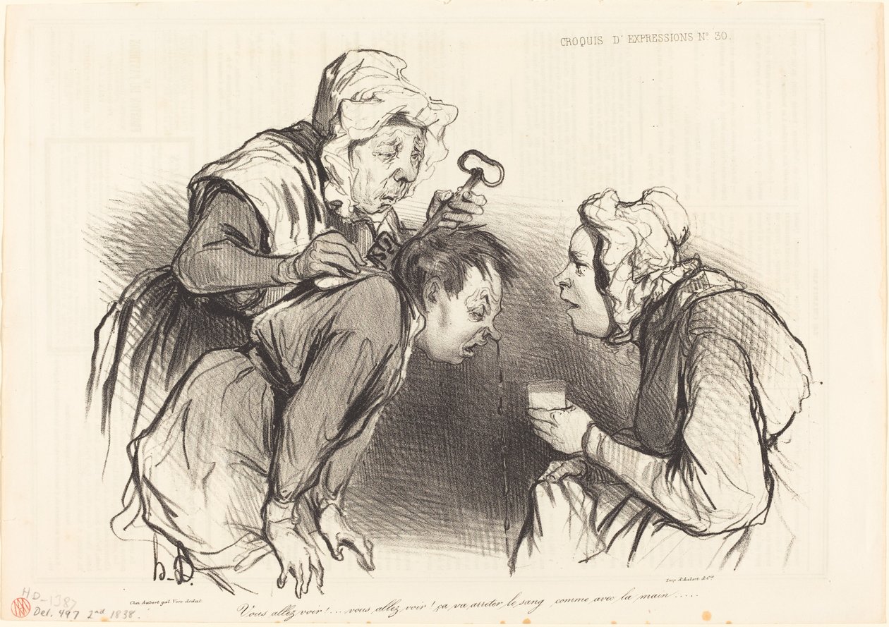 Uvidíš!... to zastaví krev... od Honoré Daumier