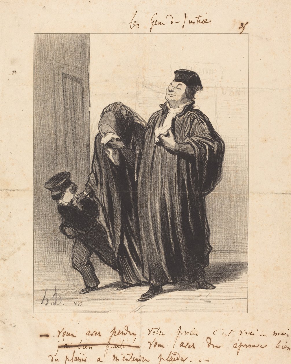 Prohrál jsi případ, to je pravda... od Honoré Daumier