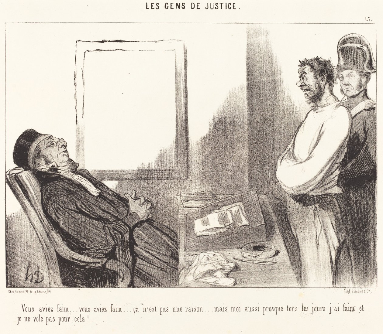 Měl jsi hlad... to není důvod... od Honoré Daumier