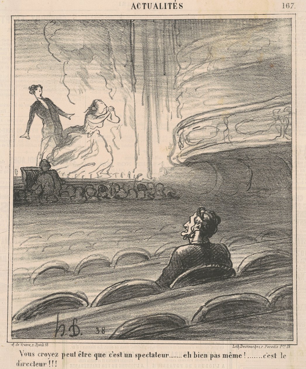 Možná si myslíte, že je to divák... od Honoré Daumier