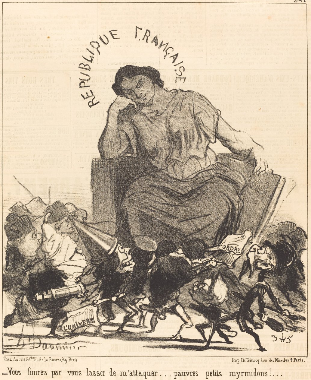 Nakonec tě omrzí útočit na mě... od Honoré Daumier
