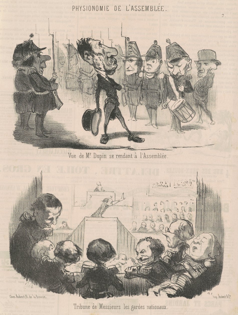 Pohled na pana Dupina jdoucího na schůzku od Honoré Daumier