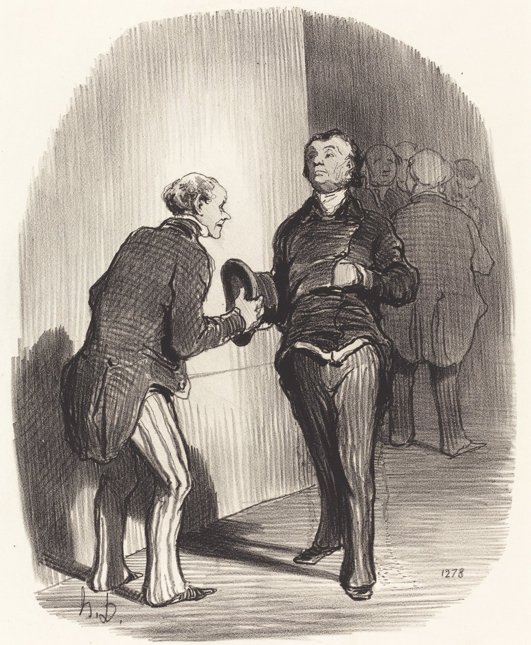 Pohled do ministerské předsíně... od Honoré Daumier