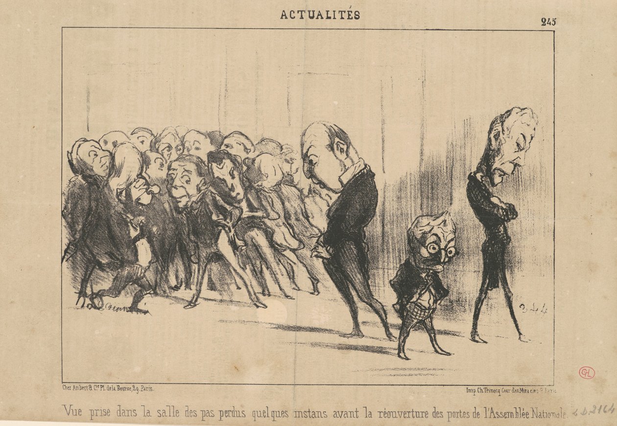 Pohled pořízený v síni ztracených kroků... od Honoré Daumier