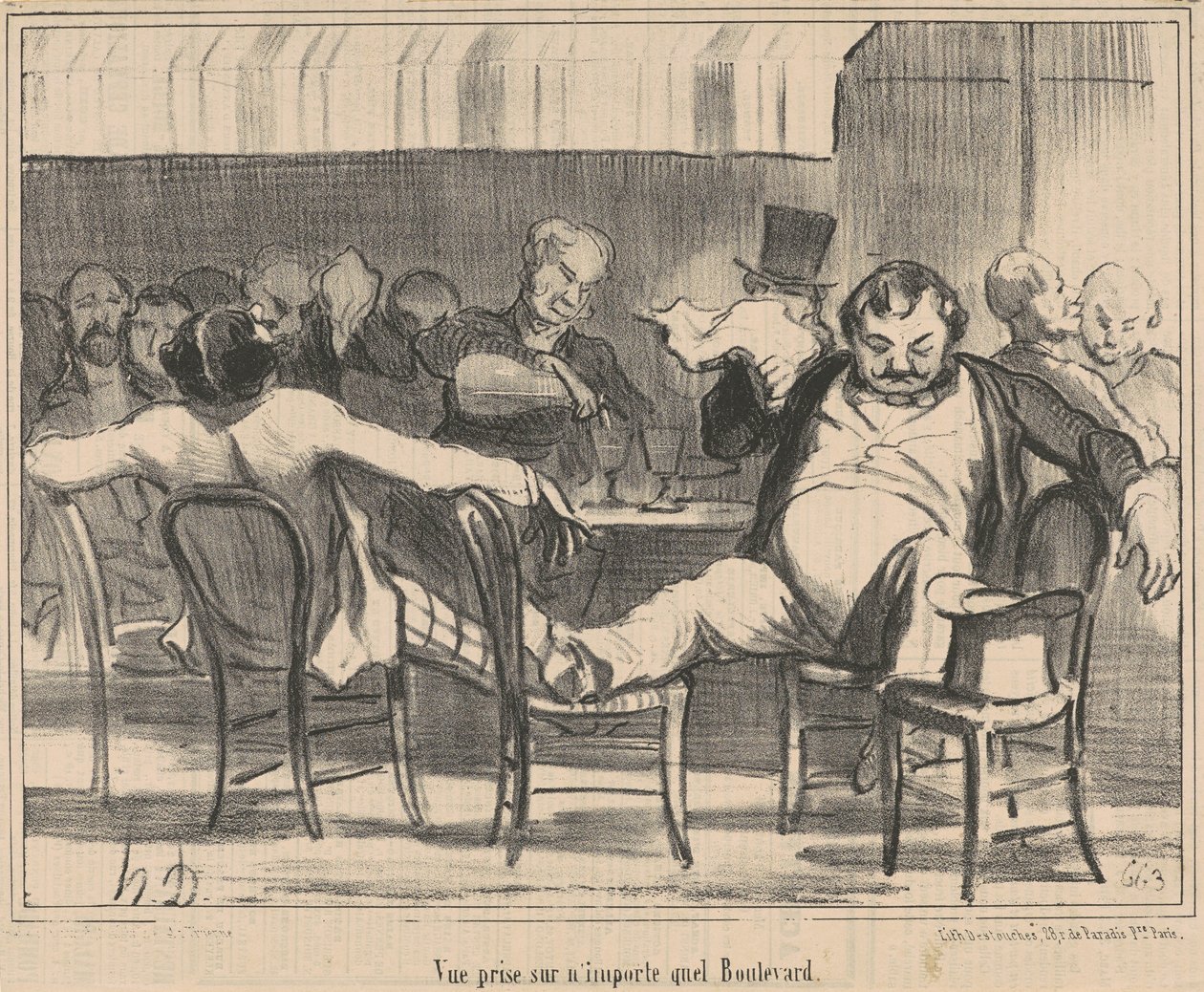 Pohled na jakýkoli bulvár od Honoré Daumier