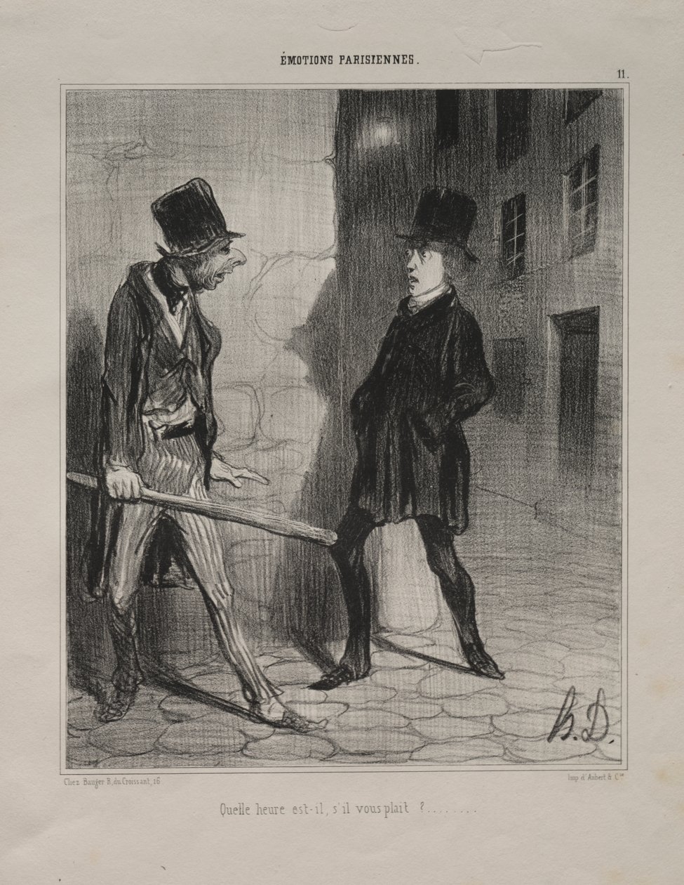 Kolik je hodin, prosím? od Honoré Daumier