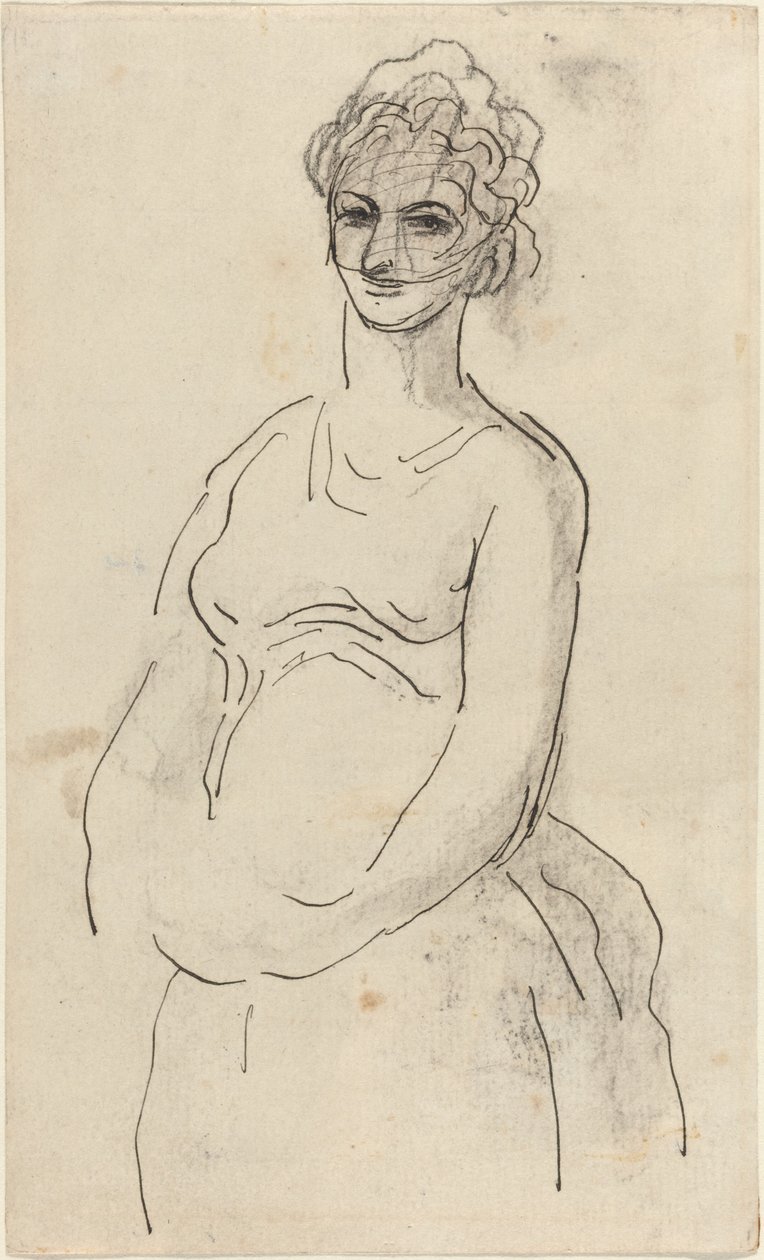Žena se závojem od Honoré Daumier