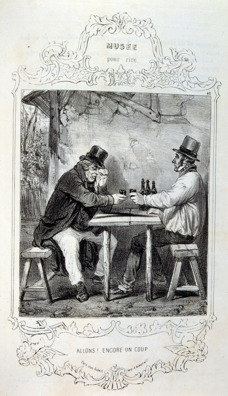 ilustrace o myšlenkách a legendách Philipon pod názvem Les Cent a Robert Macaire od Honoré Daumier