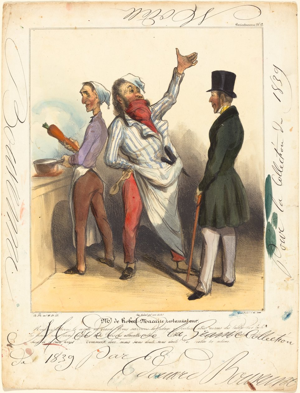 Restauratér pan de Robert Macaire od Honoré Daumier and Edouard Bouvenne