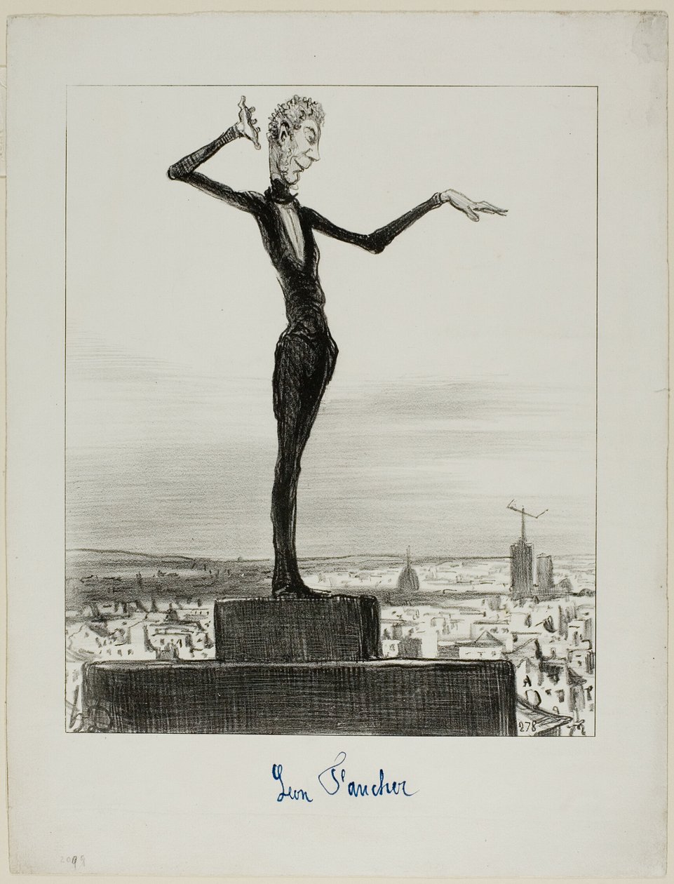Návrh Charivari panu Léonu Faucherovi, jak se v budoucnu vyhnout telegrafickým omylům, deska 122 z Actualités od Honoré Victorin Daumier