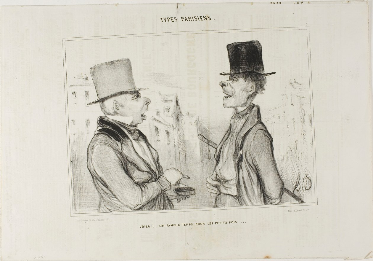 Great Times for Small Fry..., talíř 7 od Types Parisiens od Honoré Victorin Daumier