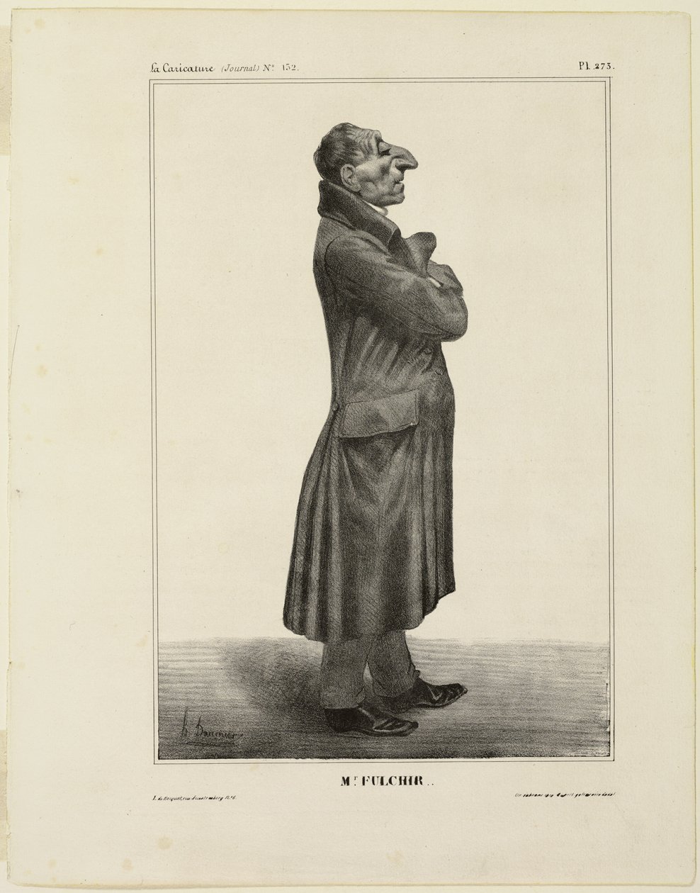 Pan Fulchir.., talíř 273 od Cartooning Celebrities od Honoré Victorin Daumier