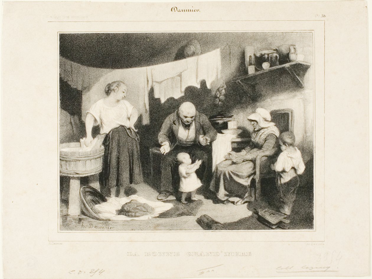 Dobrá babička, deska 55 od Honoré Victorin Daumier