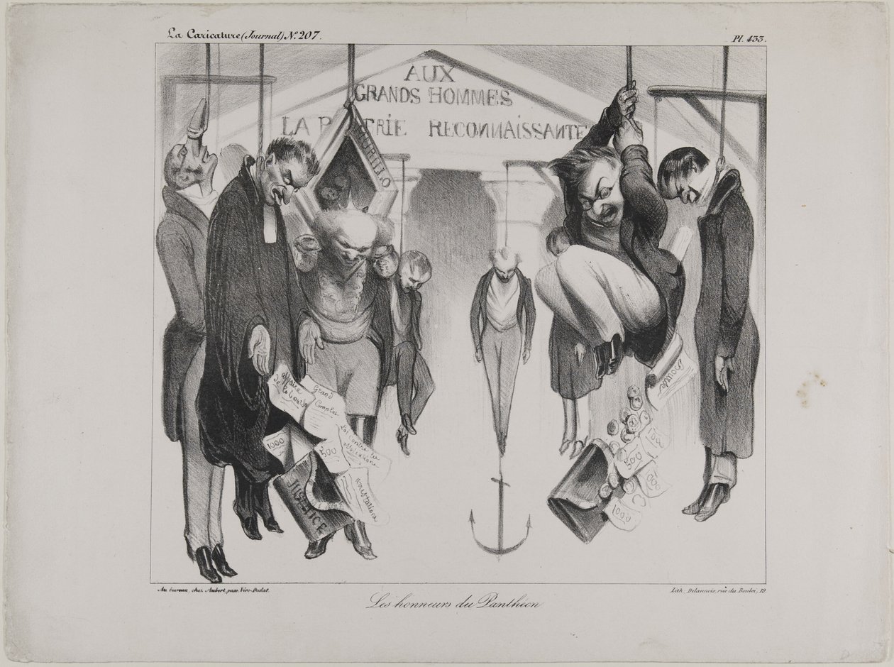Vyznamenání Pantheonu, deska 433 od Honoré Victorin Daumier