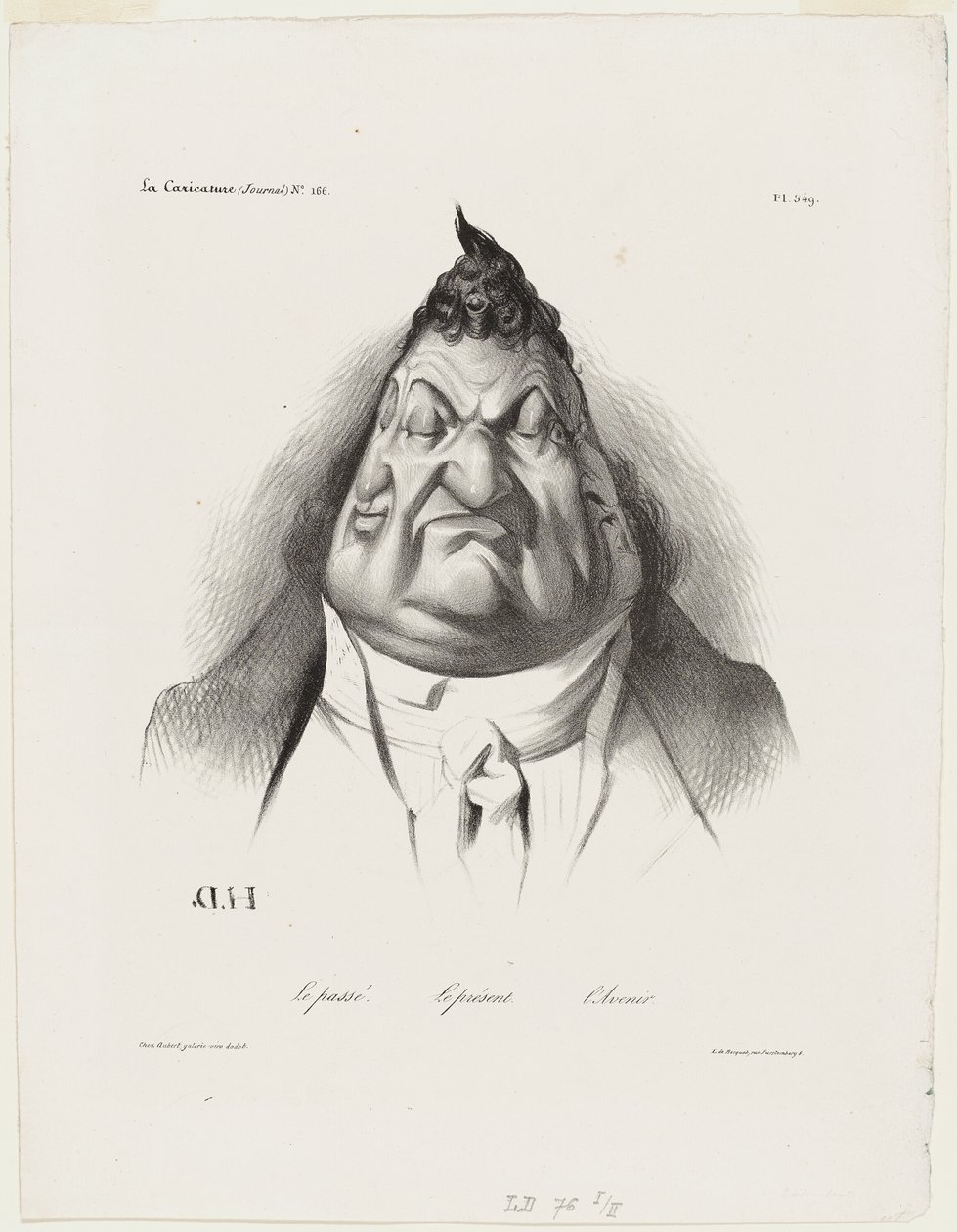 Minulost, přítomnost, budoucnost, deska 349 od Honoré Victorin Daumier