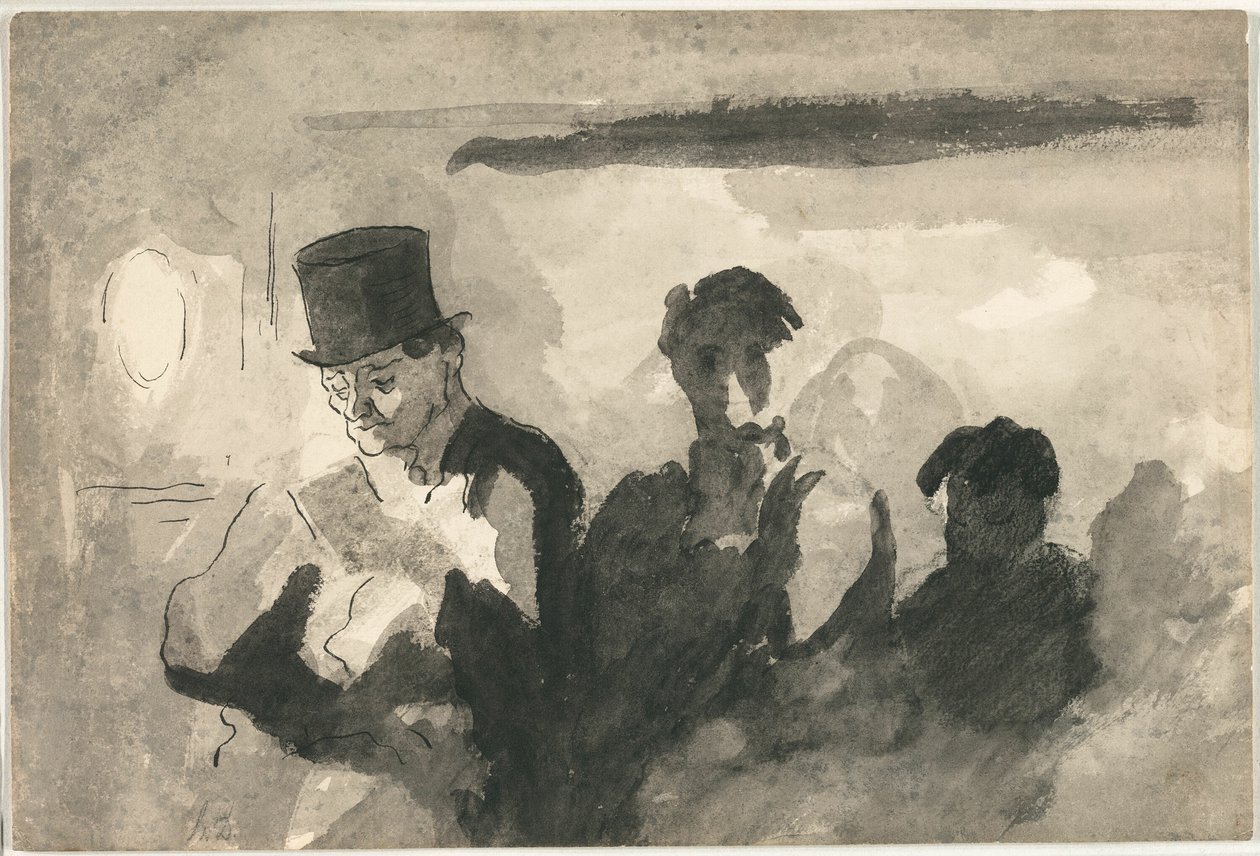 Vůz třetí třídy od Honoré Victorin Daumier