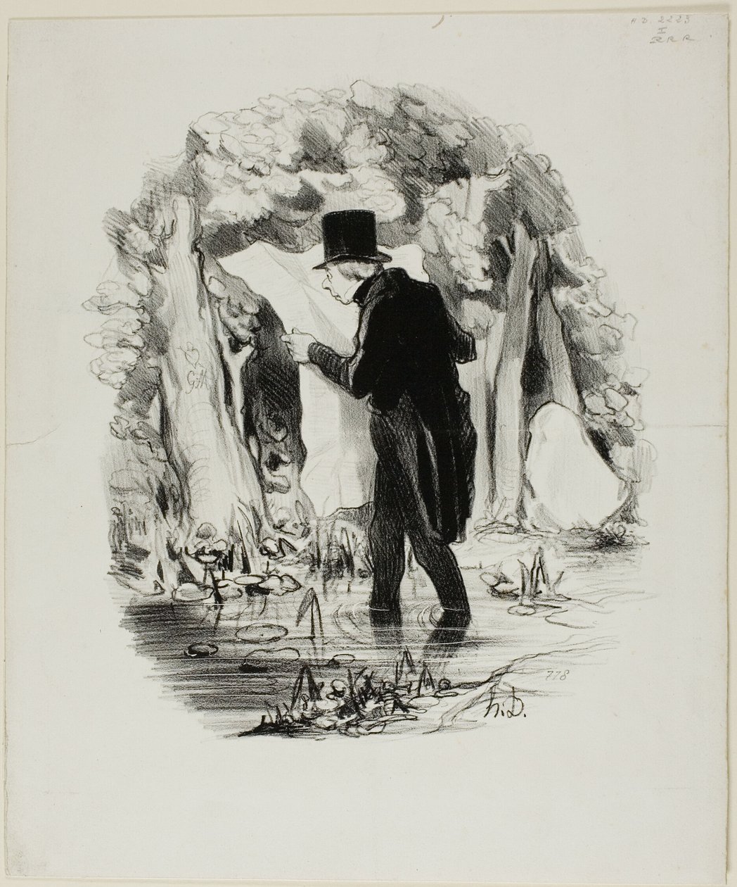 Kam vás může zavést přednáška o konstituci, deska 8 z Pastorales od Honoré Victorin Daumier