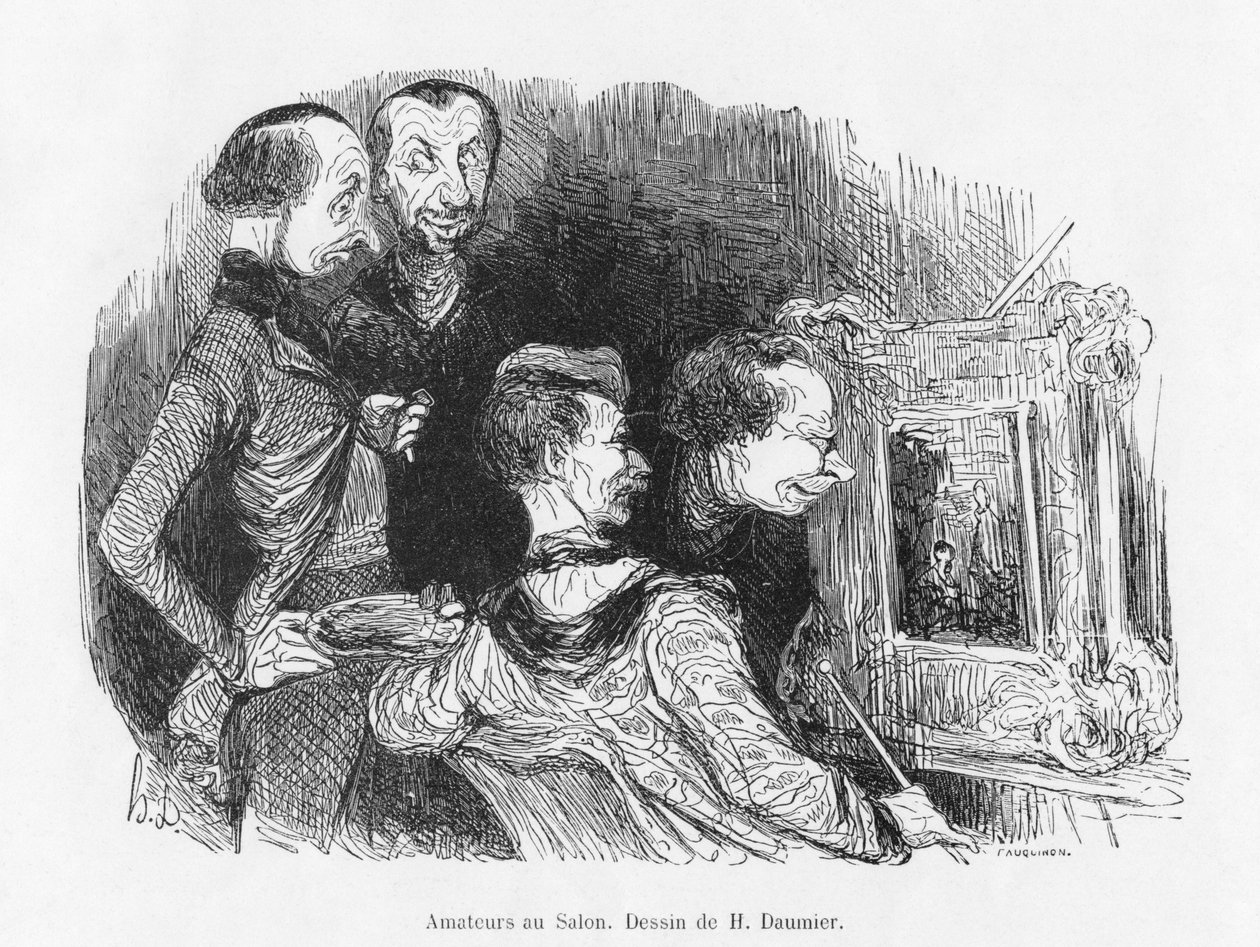 Amatéři v salonu od Honoré Daumier